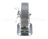 40806 Giles Caster, 5-In, Rigid, W/Brake, Plate Moun