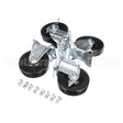 410-00190 Compatible Grindmaster Casters, Set (2 Fix, 2 Swivel