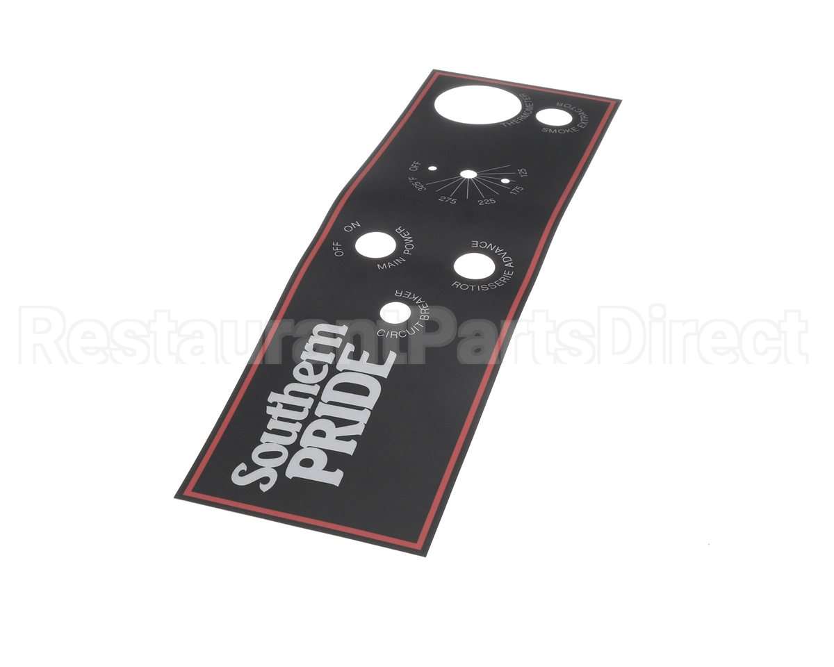 415020 Southern Pride Control Panel Overlay