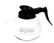 42400.0101 Bunn Decanter,Glass-Blk 12Cup 1Pk