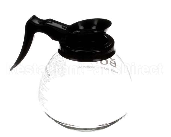 42400.0101 Bunn Decanter,Glass-Blk 12Cup 1Pk