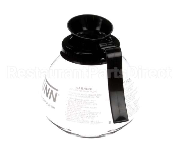 42400.0101 Bunn Decanter,Glass-Blk 12Cup 1Pk