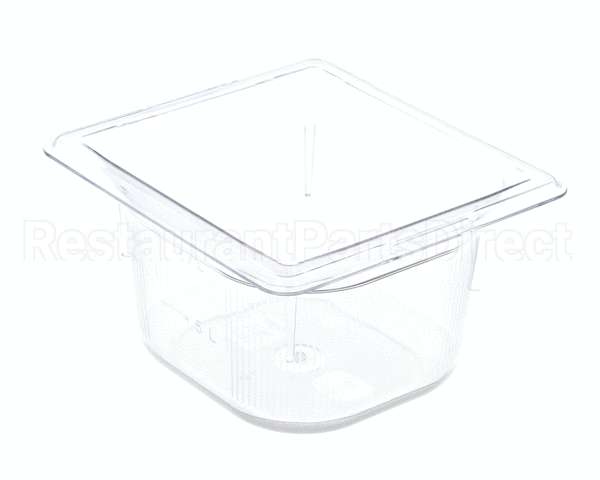 43581 Silver King Pan 1/6 Size 4 In Deep Plastic