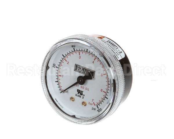 43670 Perlick Gauge, Pressure, 0-100 Psig