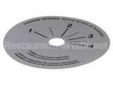 4400349 Univex Label,Srm20-40 Speed Control (98)(P)