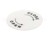 4400518 Univex Label, Open/Close Bc18