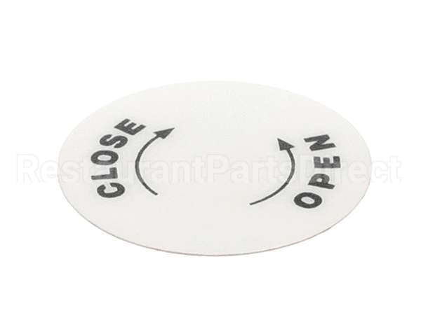 4400518 Univex Label, Open/Close Bc18