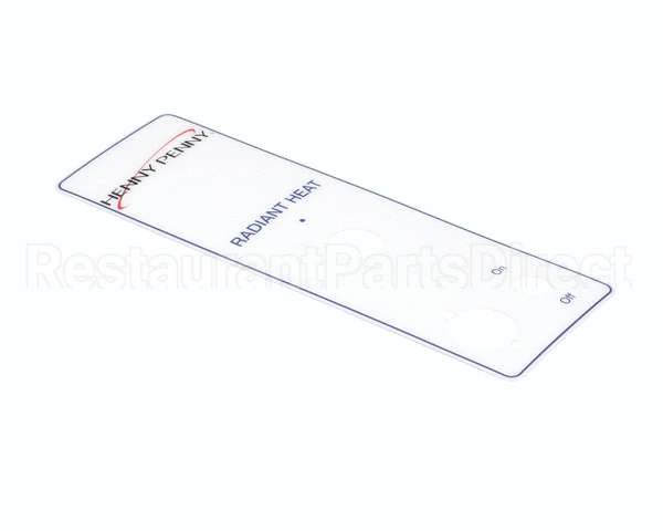 44009 Henny Penny Decal - Kfc Top Control Panel
