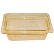 44HP-772 Compatible Cambro 1/4 Size Food Pan - Amber High Heat