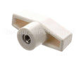 45-01286 Master-Bilt Knob, 1/4-20, White Plastic Tw