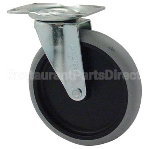 4501-L2 Compatible Rubbermaid Caster, Plate(5"Od, Swvl, Gray)