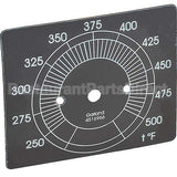 4516966 Compatible Garland Dial Scale 250-500F