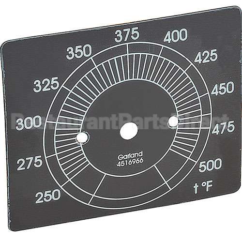 4516966 Compatible Garland Dial Scale 250-500F