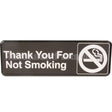 4521 Compatible Vollrath Sign, No Smoking, Blk