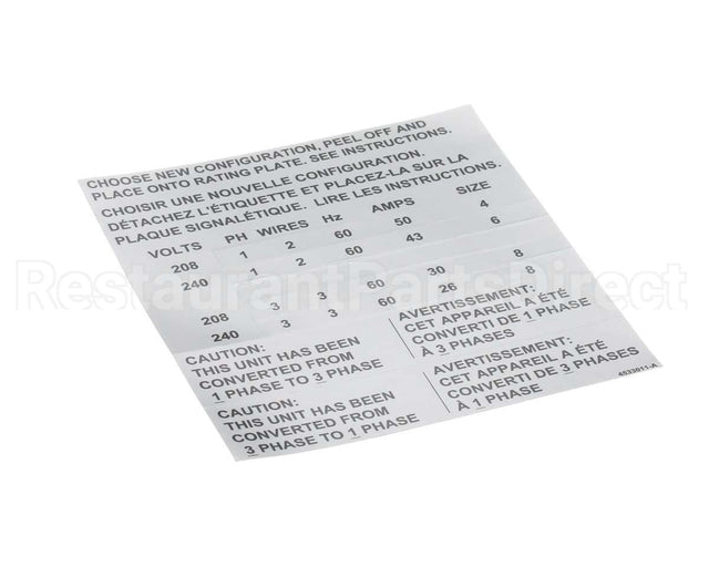 4533009 Garland Kit, Elec Phase Convert Full S