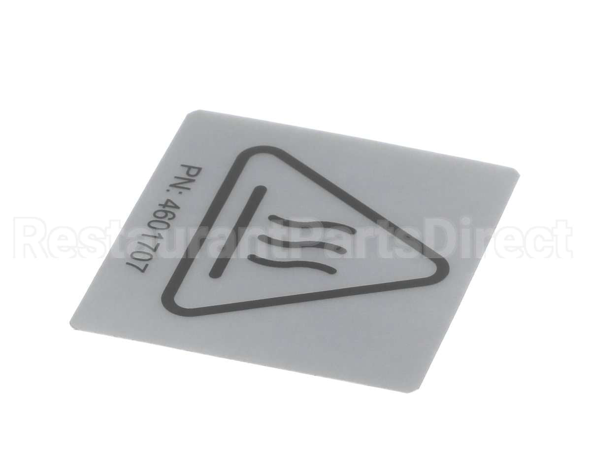4601707 Garland Label - Iso Caution Hot
