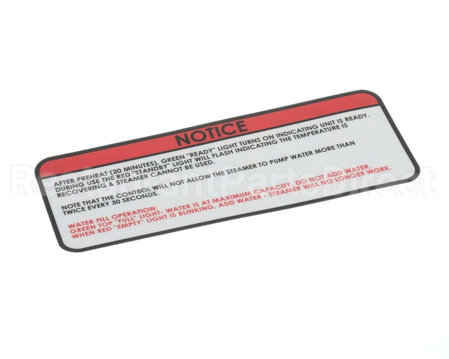 48389 Nemco Label, Notice, 6625