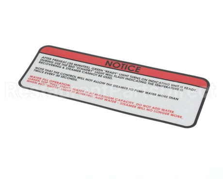 48389 Nemco Label, Notice, 6625