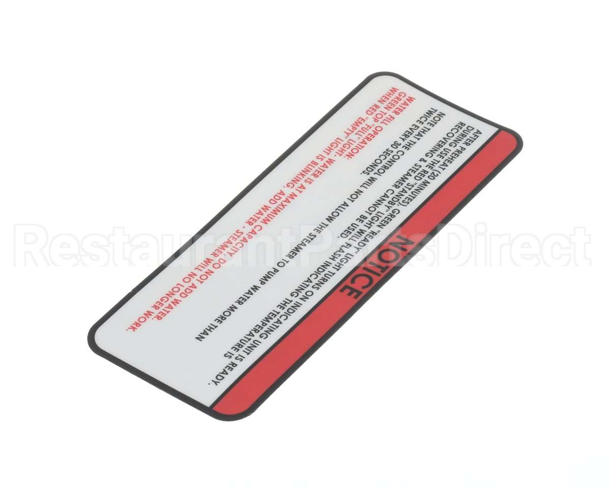 48389 Nemco Label, Notice, 6625