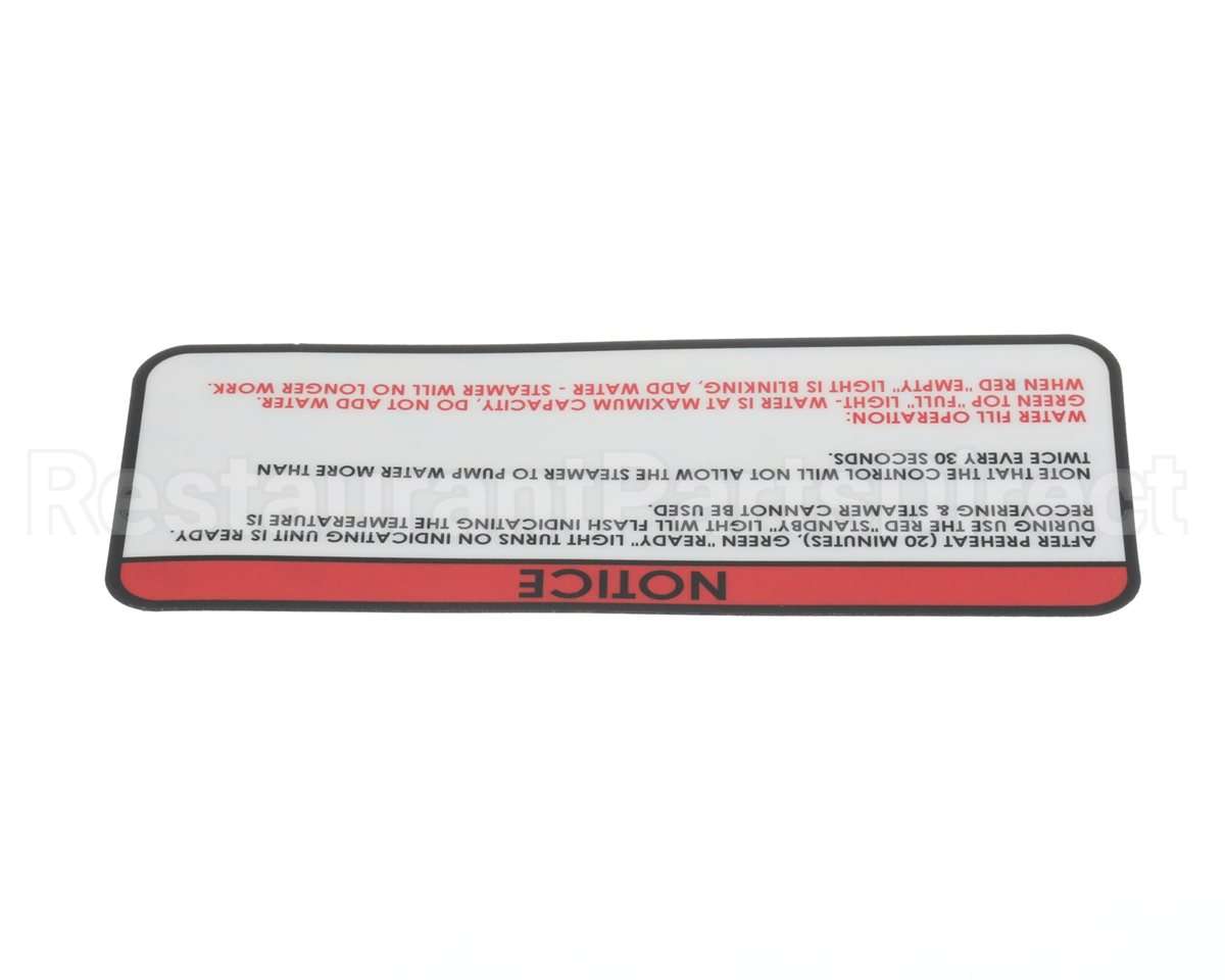 48389 Nemco Label, Notice, 6625
