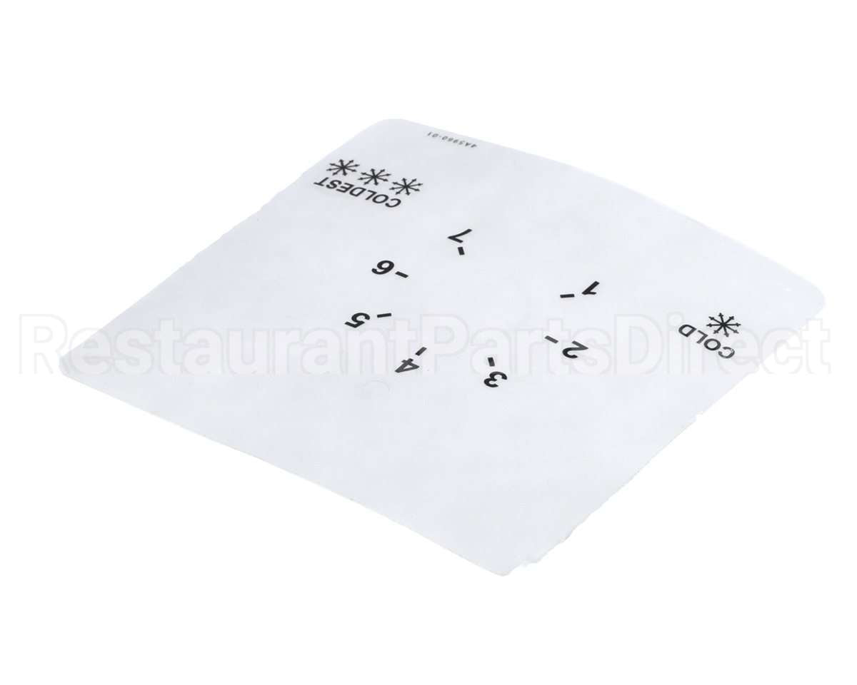 4A5960-01 Hoshizaki Label -Dial