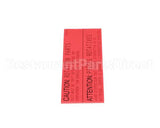 50039 Middleby Label,Caution Rotating Pt Us/Can