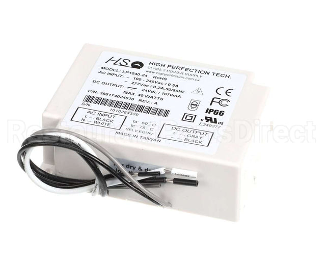 503-292D-01 Beverage Air Power Supply, 2 Strip Elio Led 40W