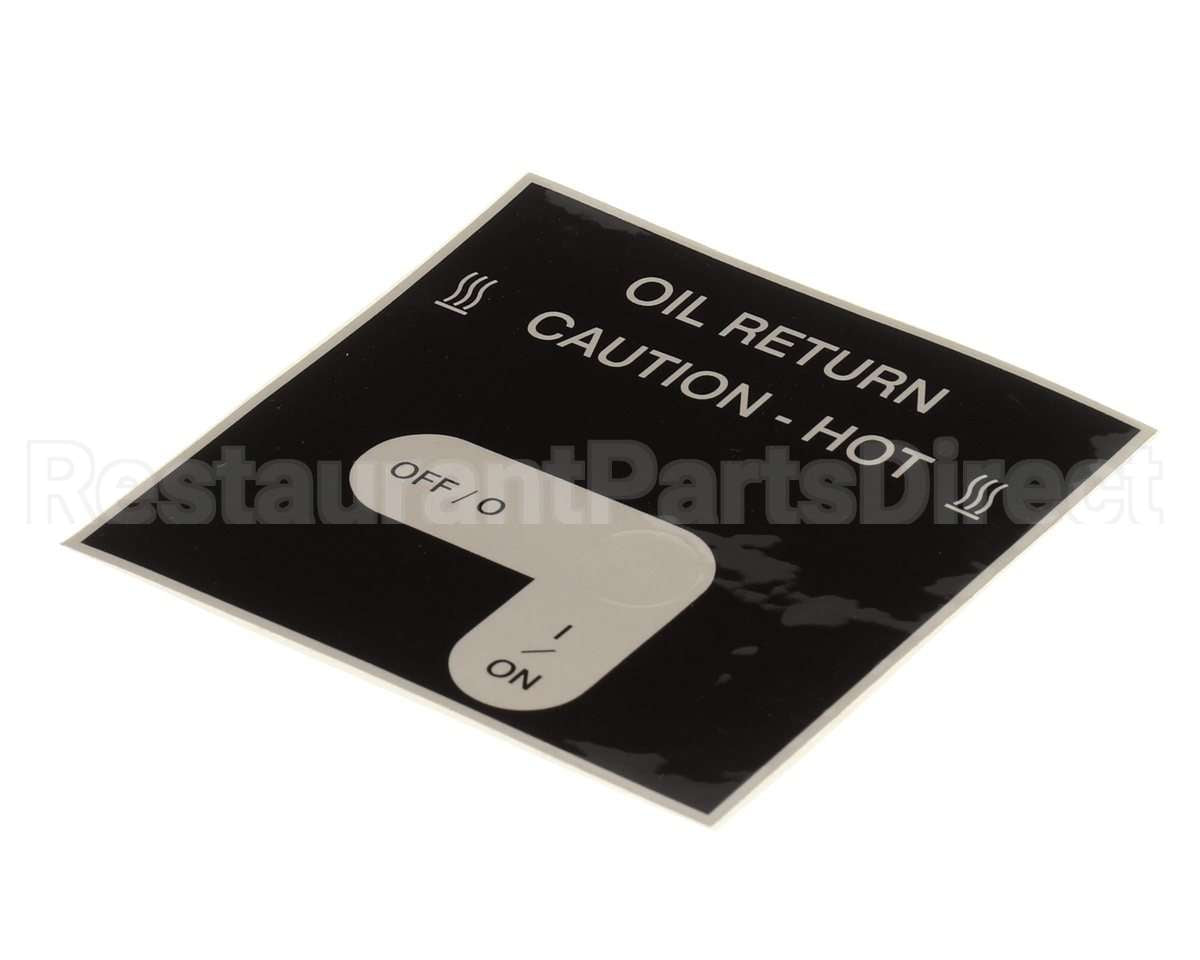 50787 Henny Penny Label - Oil Return