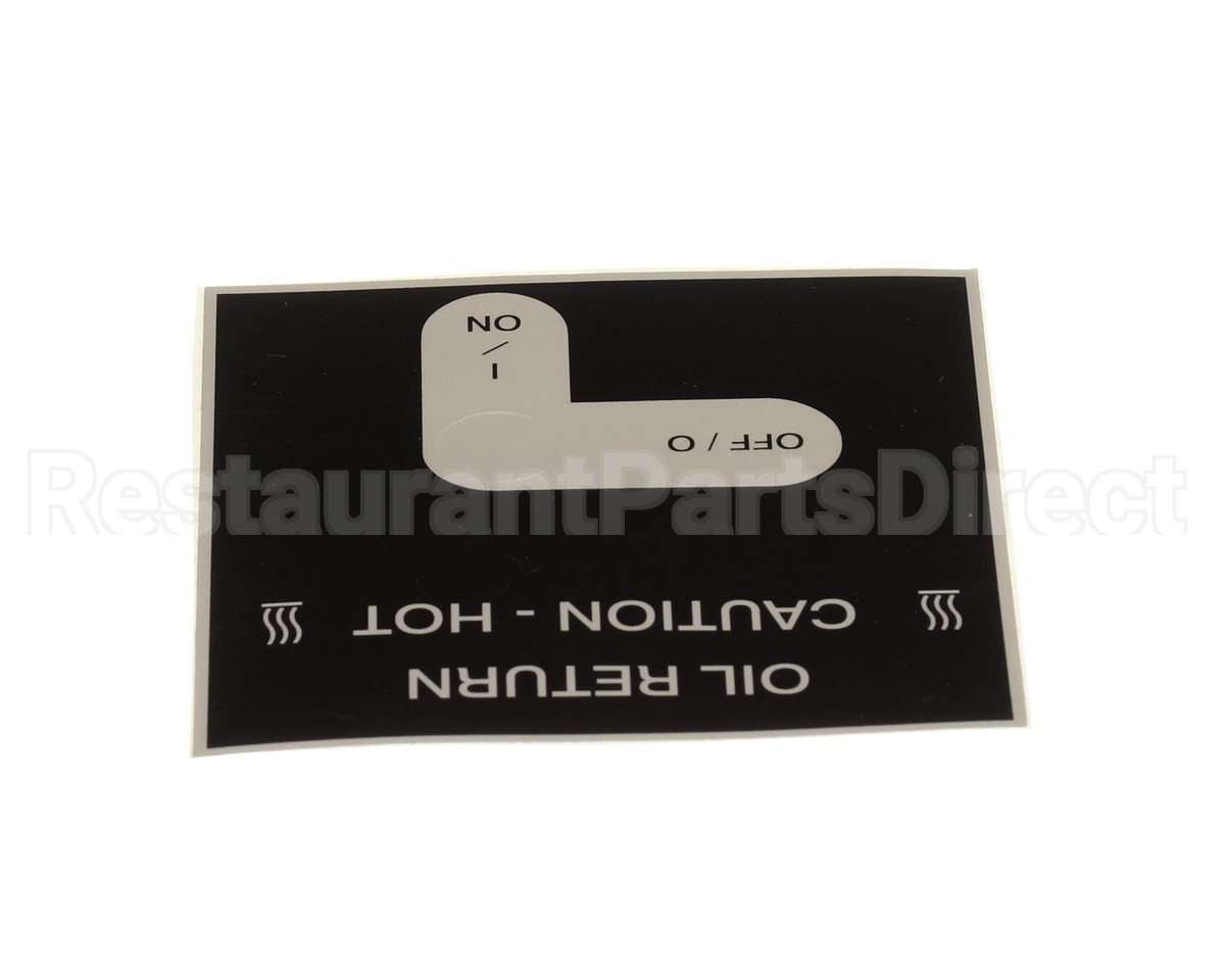 50787 Henny Penny Label - Oil Return