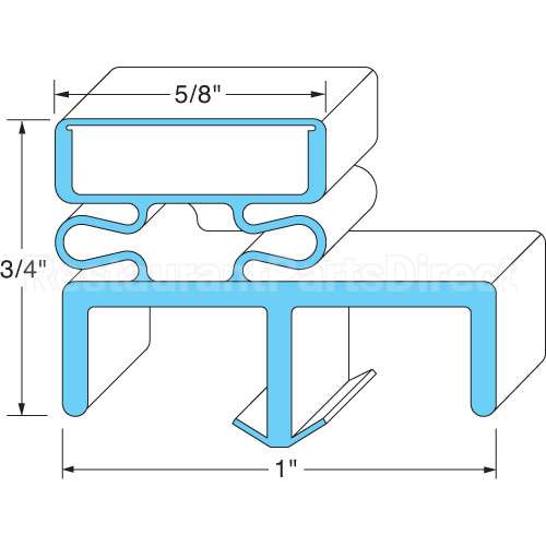 50907001 Compatible Victory Door Gasket 23" X57-3/4"