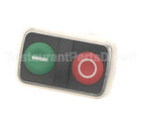 51362 Rondo Push Botton Red/Green With Rubber Cover