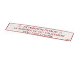 51990 Henny Penny Label-Warning Hot (French)