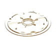 52112.0001 Bunn Sprayhead, Back Flat Plastic .750-16