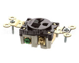 5461 Hubbell Lighting Sgl Wall Receptacle Wdyrc