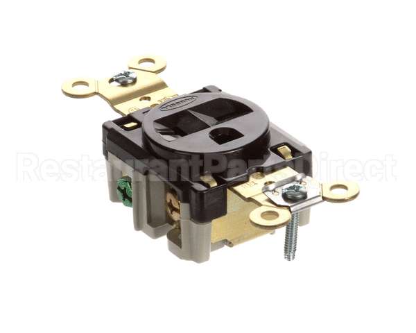 5461 Hubbell Lighting Sgl Wall Receptacle Wdyrc