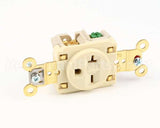 5461I Hubbell Lighting Ivory Single Receptacle