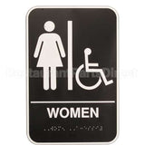 5630 Compatible Vollrath Sign Women 6X9 Braile