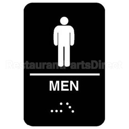 5635 Compatible Vollrath Sign, Men"S, Braille, 6X9"