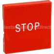 5708-6116 Compatible Oliver Products Button, Red/Sq W/ Stop Marking