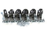 57785 Perlick Caster Kit, Set Of 6, 6 1/8