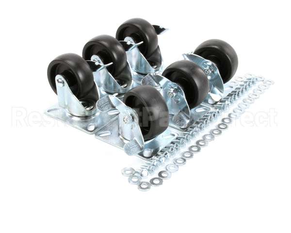 57787 Perlick Caster Kit, Set Of 6, 3.75