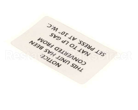 57865 Blodgett Label,Conversion Nat->Lp