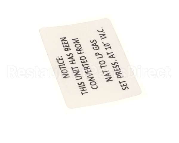 57865 Blodgett Label,Conversion Nat->Lp