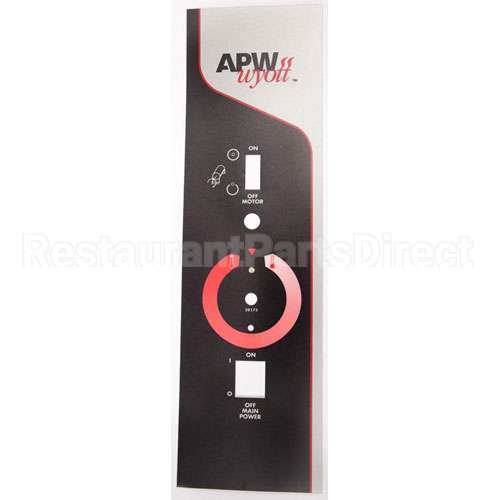 58173 Compatible Apw Control Plate Label M-95-2