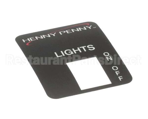 59305 Henny Penny Label - Lights W/O Prb