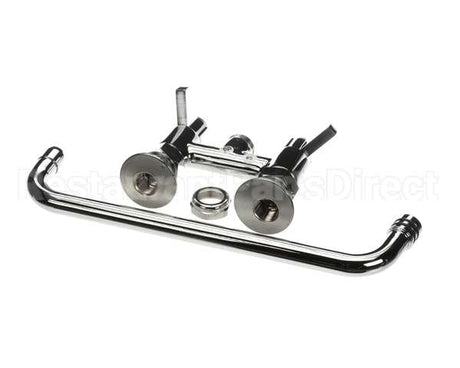 5F-4DLX12 T&S Brass Faucet Deck Mount 4 Centers 12 Swing