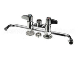 5F-4DLX14 T&S Brass Faucet, Deck Mount, 4 Centers, 14 Swing