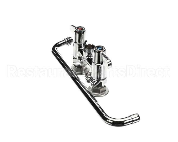 5F-4DLX14 T&S Brass Faucet, Deck Mount, 4 Centers, 14 Swing