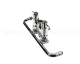 5F-4DLX14 T&S Brass Faucet, Deck Mount, 4 Centers, 14 Swing