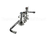 5F-4DLX14 T&S Brass Faucet, Deck Mount, 4 Centers, 14 Swing